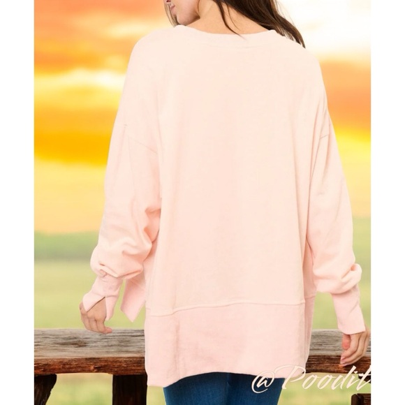 FANTASTIC FAWN Let’s go Girls oversized pullover sz M L - Picture 3 of 8